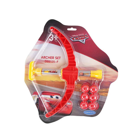 DISNEY PIXAR CARS ARCHERY SET BOW AND ARROW WITH BALLS