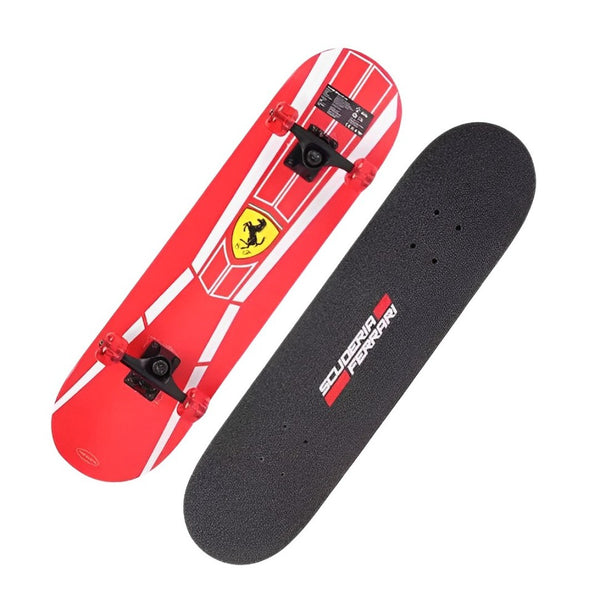 FERRARI 31*8' DOUBLE-KICK SKATEBOARD RED