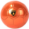 LAMBORGHINI #5 METALLIC PVC MACHINE STITCHING SOCCER BALL - ORANGE