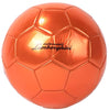 LAMBORGHINI #5 METALLIC PVC MACHINE STITCHING SOCCER BALL - ORANGE