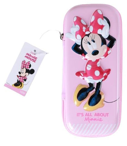 DISNEY MINNIE STATIONERY CASE HARDSHELL EMBOSSED - PINK