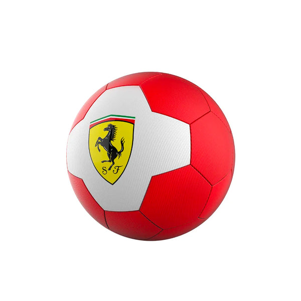 FERRARI MACHINE SEWING SOCCER BALL RED-WHITE