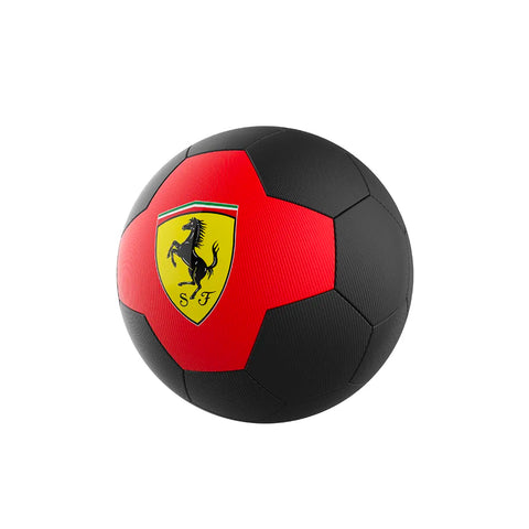 FERRARI MACHINE SEWING SOCCER BALL BLACK-RED