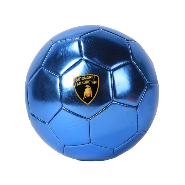 LAMBORGHINI #5 METALLIC PVC SOCCER BALL - BLUE