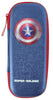 MARVEL CAPTAIN AMERICA STATIONERY CASE HARDSHELL EMBOSSED - NAVY