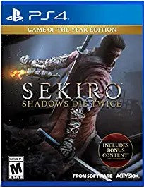 PS4 SEKIRO SHADOWS DIE TWICE GAME OF THE YEAR