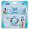 DISNEY MICKEY SWIMMING RING & GOGGLES SET