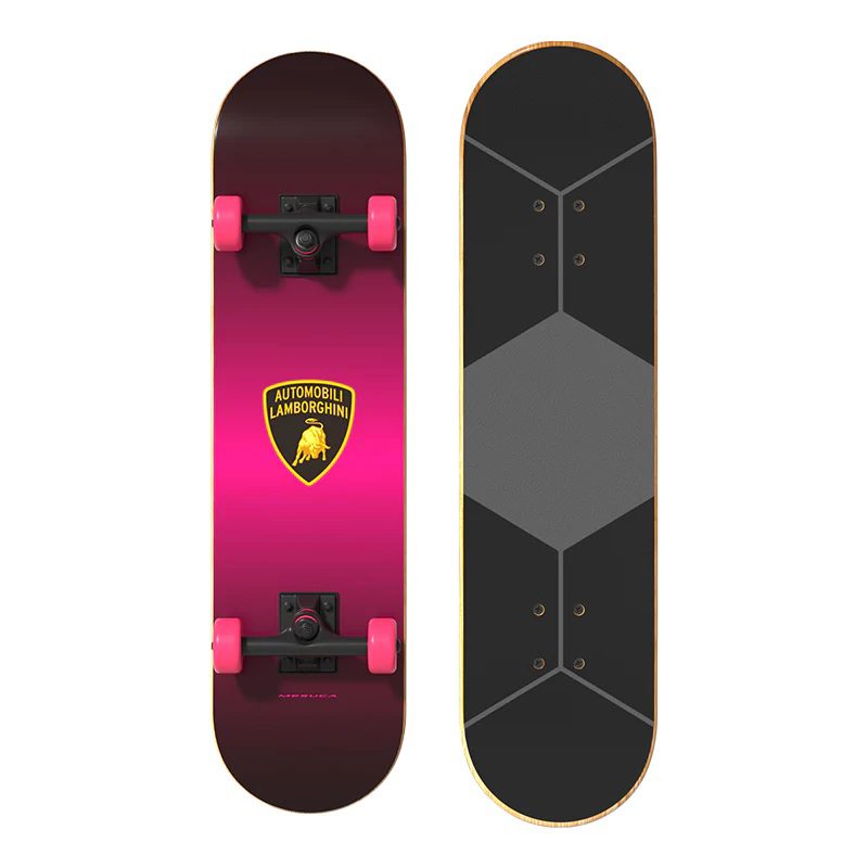 LAMBORGHINI DOUBLE KICK SKATEBOARD PURPLE