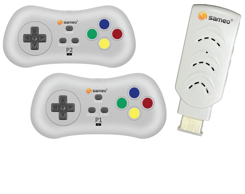 Sameo Micro Genius 2.0 8-Bit HDMI Gaming Console | 800 Built-in HD Games | Plug & Play TV Game Stick