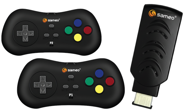 Sameo Micro Genius 2.0 8-Bit HDMI Gaming Console | 800 Built-in HD Games | Plug & Play TV Game Stick